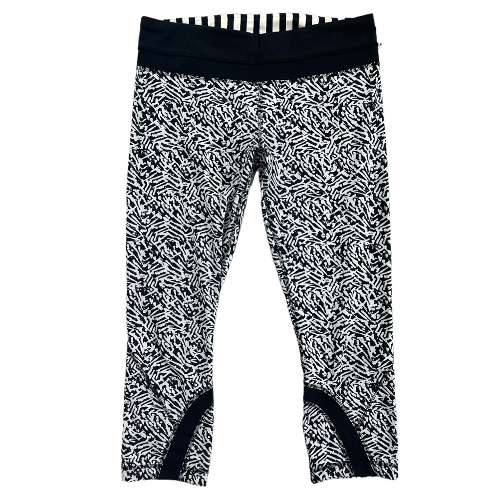 lululemon athletica Black and White Patterned Pants